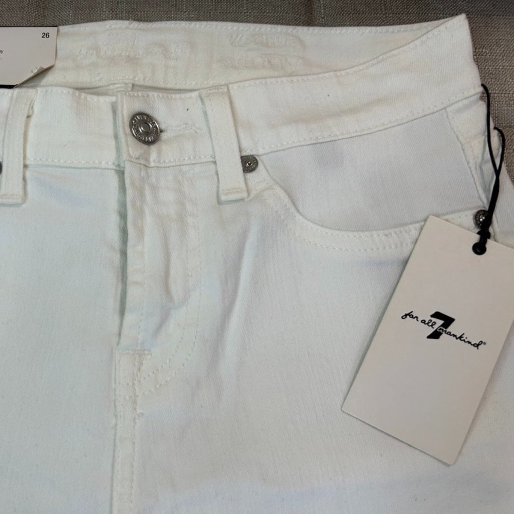 7 for all Mankind white ankle jeans - NEW with tags